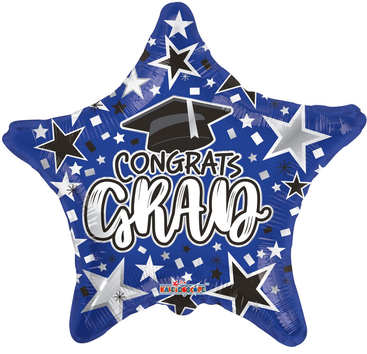 Grad Star Blue Mylar Balloon 18"