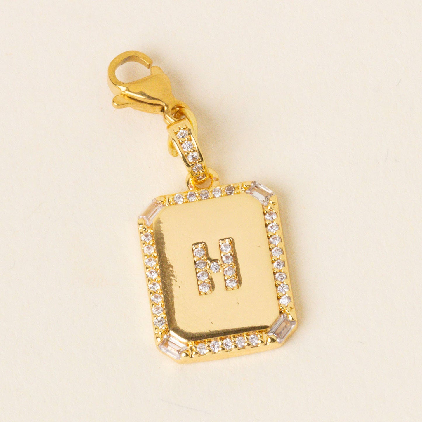 The Darling Effect - Jewelry Charm Initial Letter Gold-H