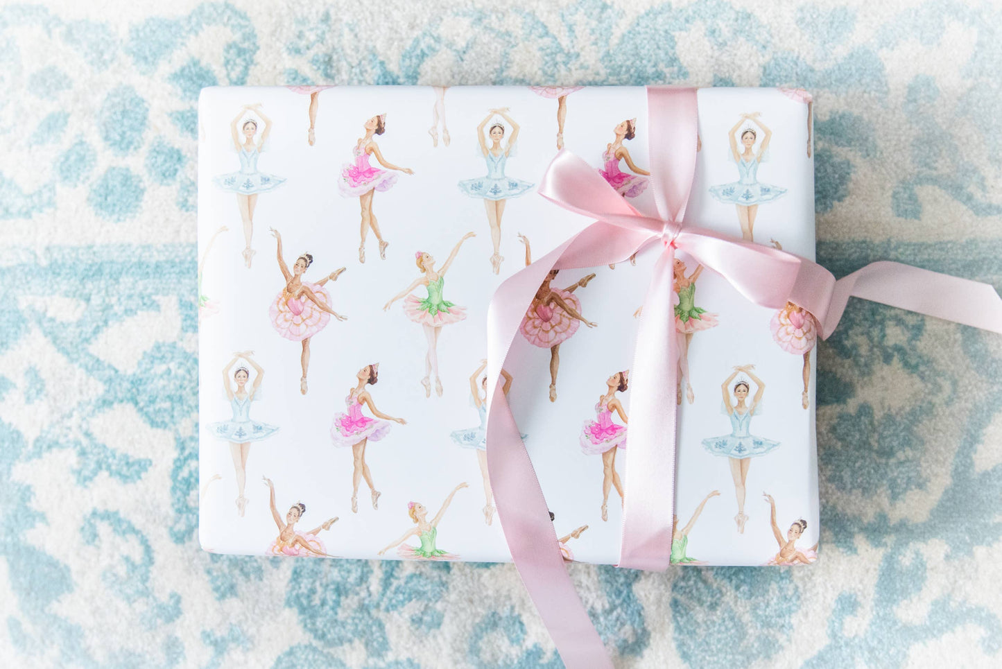 Ballerinas Christmas Wrapping Paper 3 Sheets