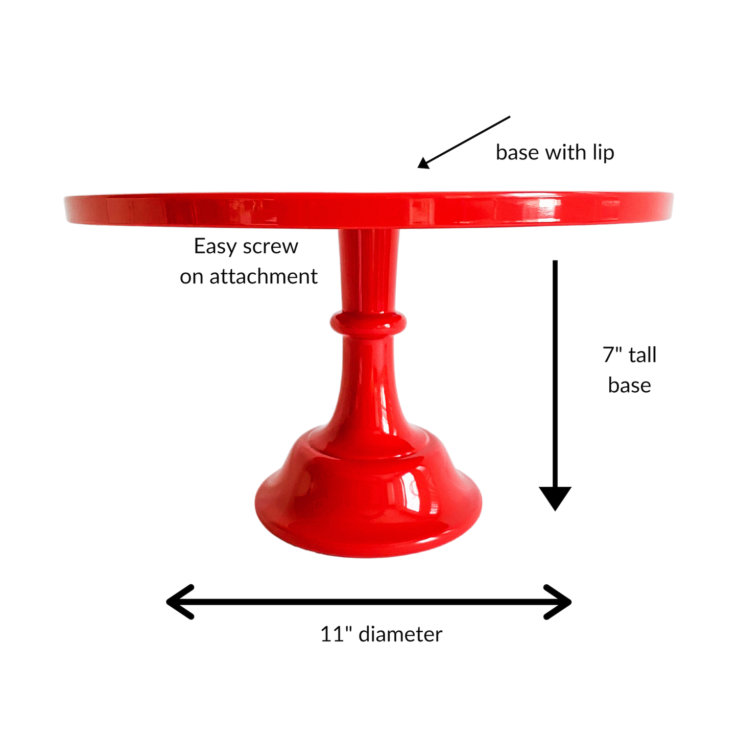 Red Melamine  Cake Stand | Cupcake Stand |  Dessert Display