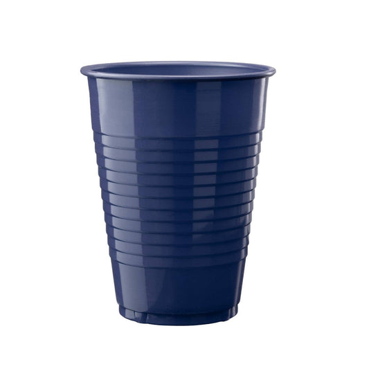 12 oz Navy Plastic Cups - 50 Ct.: 12 oz. / Navy