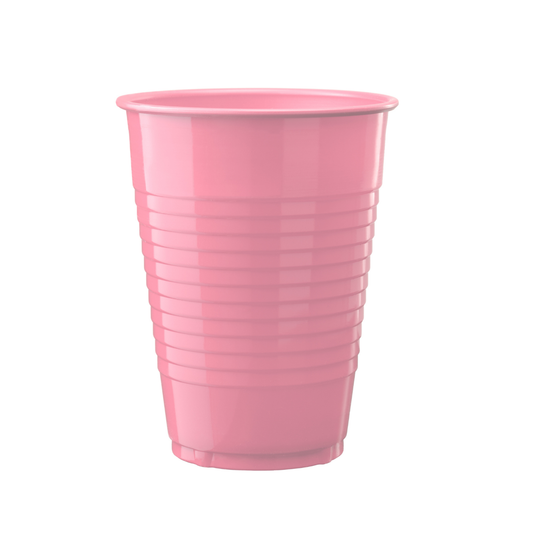 12 Oz. Pink Plastic Cups - 50 Ct.: 12 oz. / Pink