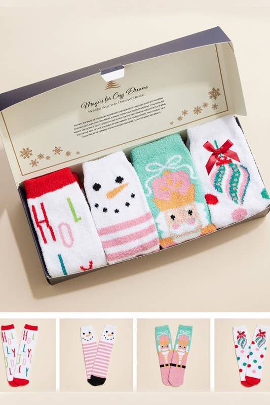 Christmas Bundle Gift Socks Set: ASSORTED / One Size