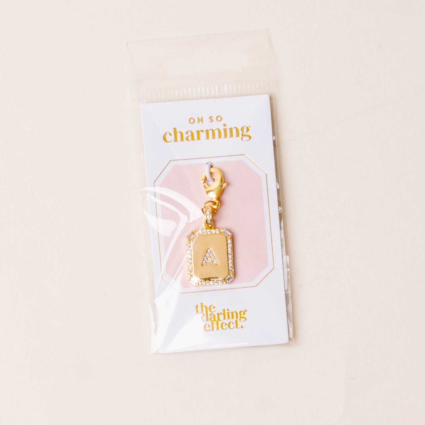 The Darling Effect - Jewelry Charm Initial Letter Gold-A