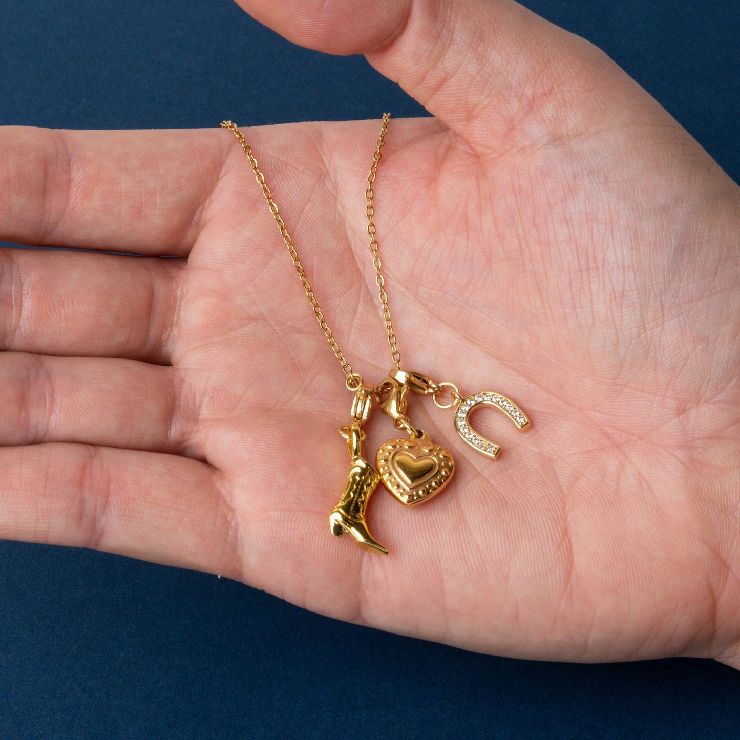 The Darling Effect - Jewelry Charm Gold-Cowgirl Boot
