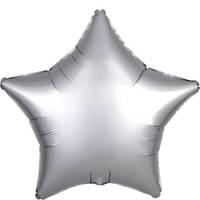 Chrome Silver Star Shape Mylar Balloon