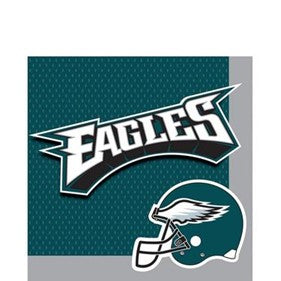 Philadelphia Eagles Lunch Napkins 36ct 6 1/2in x 6 1/2in Paper Napkins