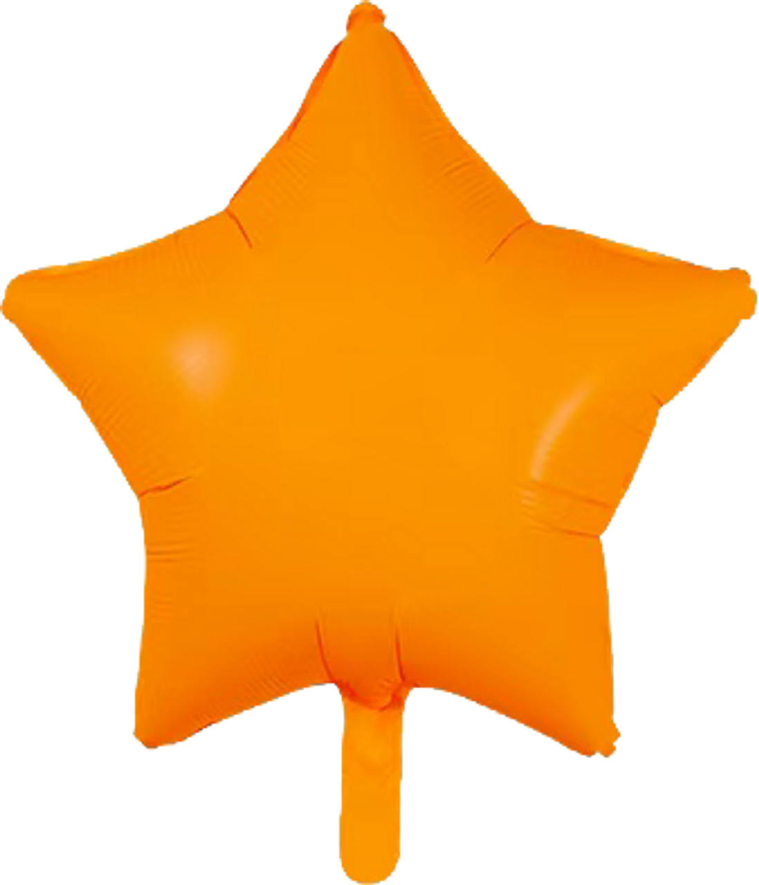 Star Neon Orange Mylar Balloon