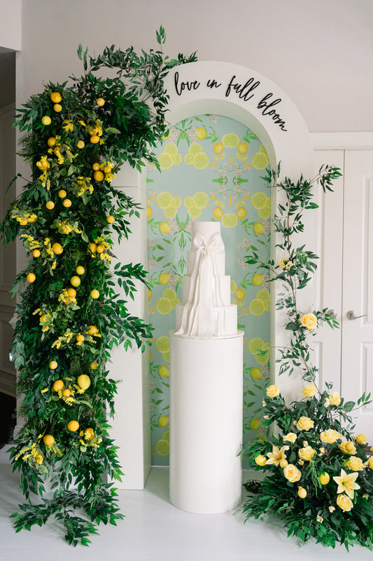 Arch Backdrop - Lemon Design- Rental