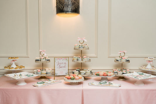 White Dessert Display Set - Rental