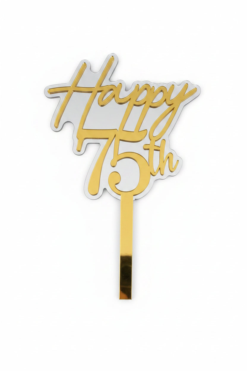 75th Birthday Cake Topper
