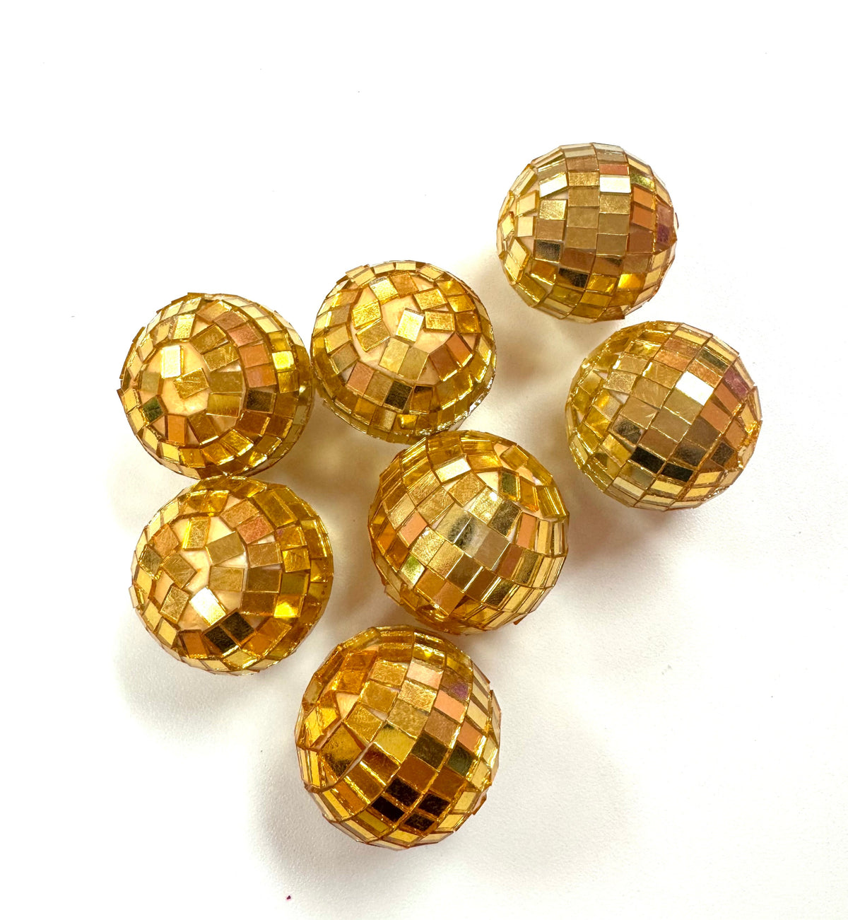 A Pack of Small Disco Balls (Gold)