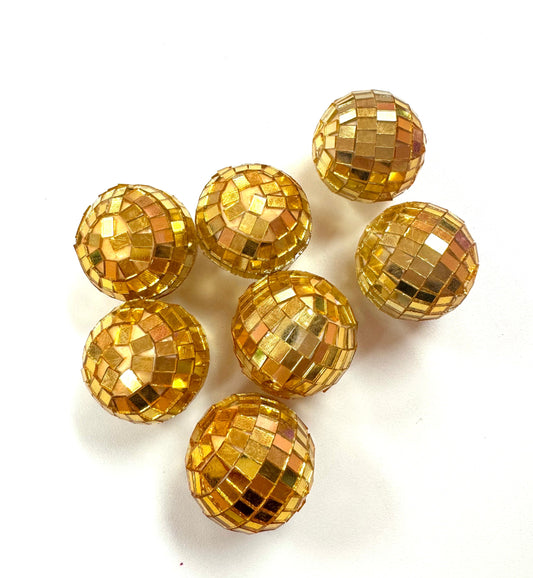 A Pack of Small Disco Balls (Gold)