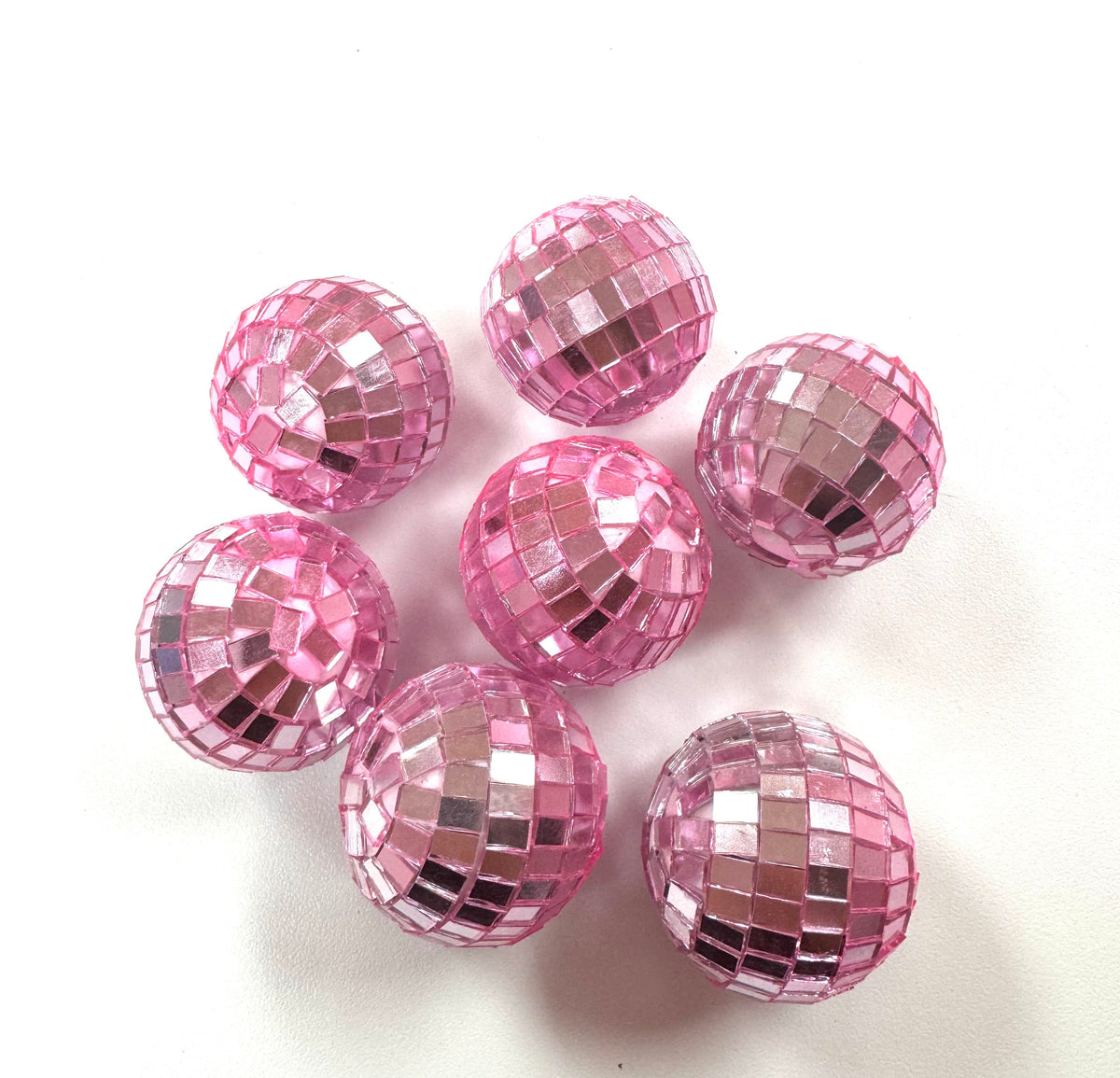 A Pack of Small Disco Balls (Light Pink)
