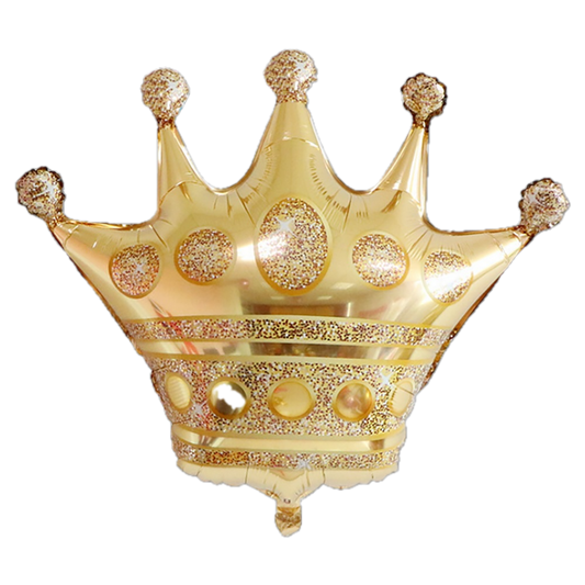 23" Crown Gold Mylar Balloon
