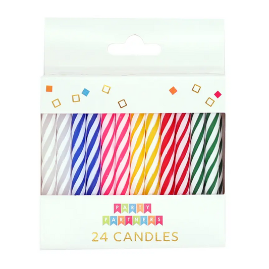 Rainbow Spiral 24 Candles Set