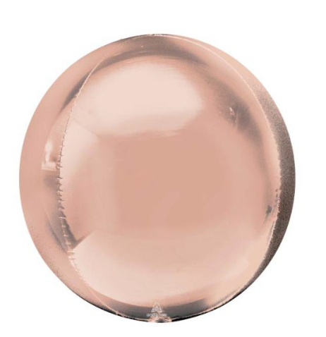 16"A Orbz Rose Gold Mylar Balloon