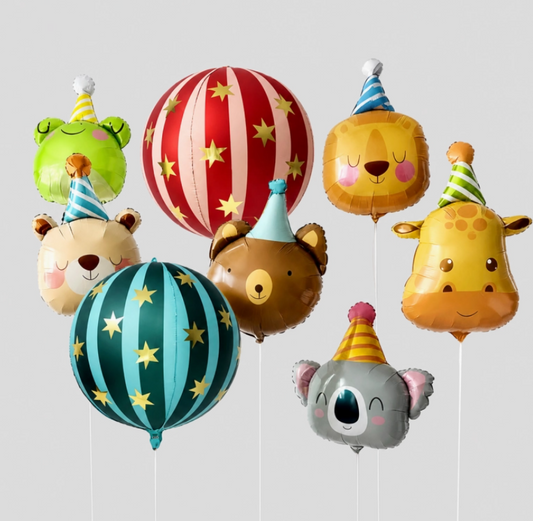 Red Starry Orbz Mylar Balloon 16 in.