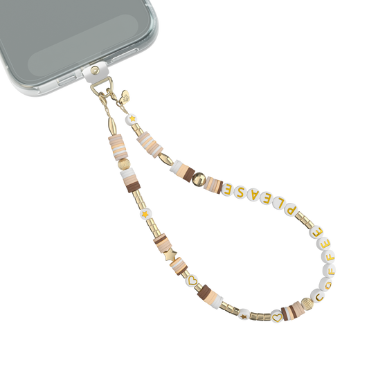 VELVET CAVIAR - Phone Charm Wristlet - Coffee Please