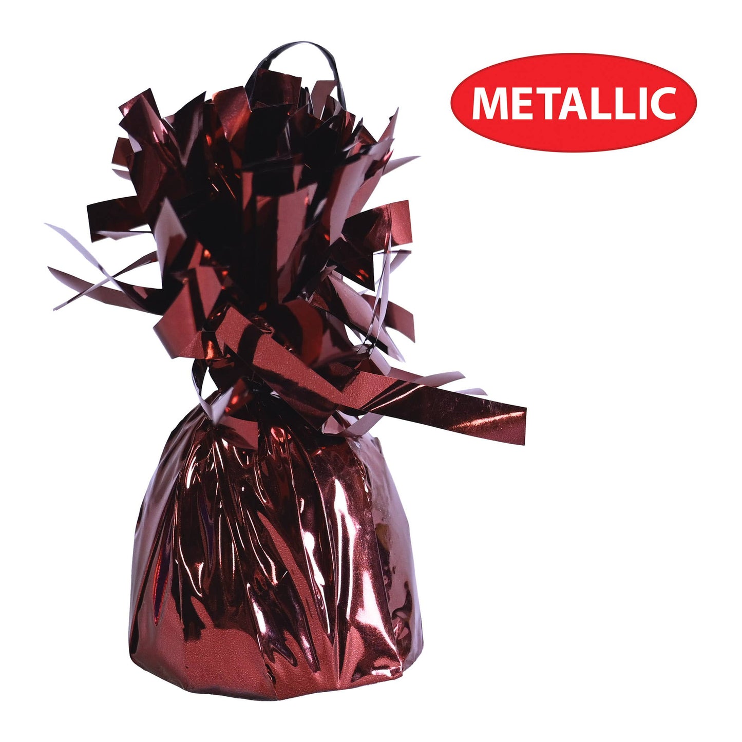 Metallic Wrapped Maroon Balloon Weight, 6 oz