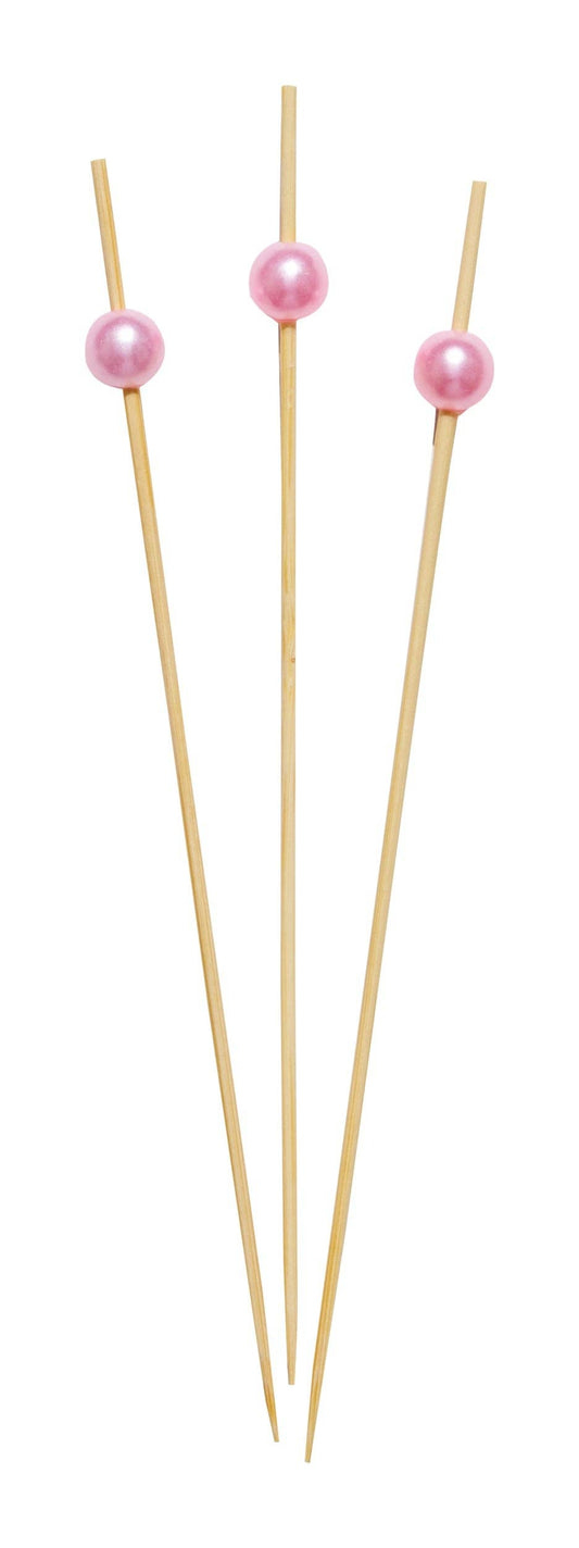 Pearl Pink 6 Inch Wood Party Pick/30pk