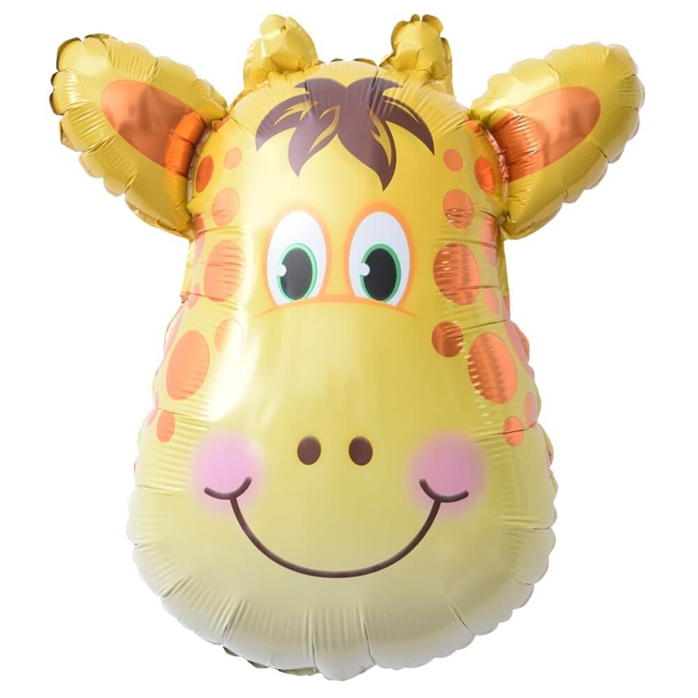 18" Giraffe Head Mylar Balloon