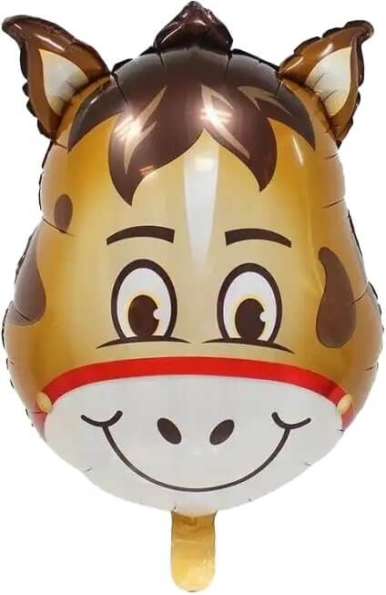 18" Horse Head Mylar Balloon