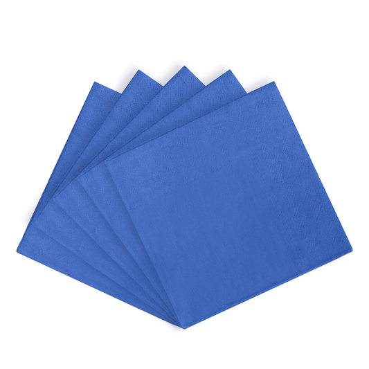 Dark Blue Paper Luncheon  Napkins - 50 Ct.: Dark Blue / 13 in. x 13 in.