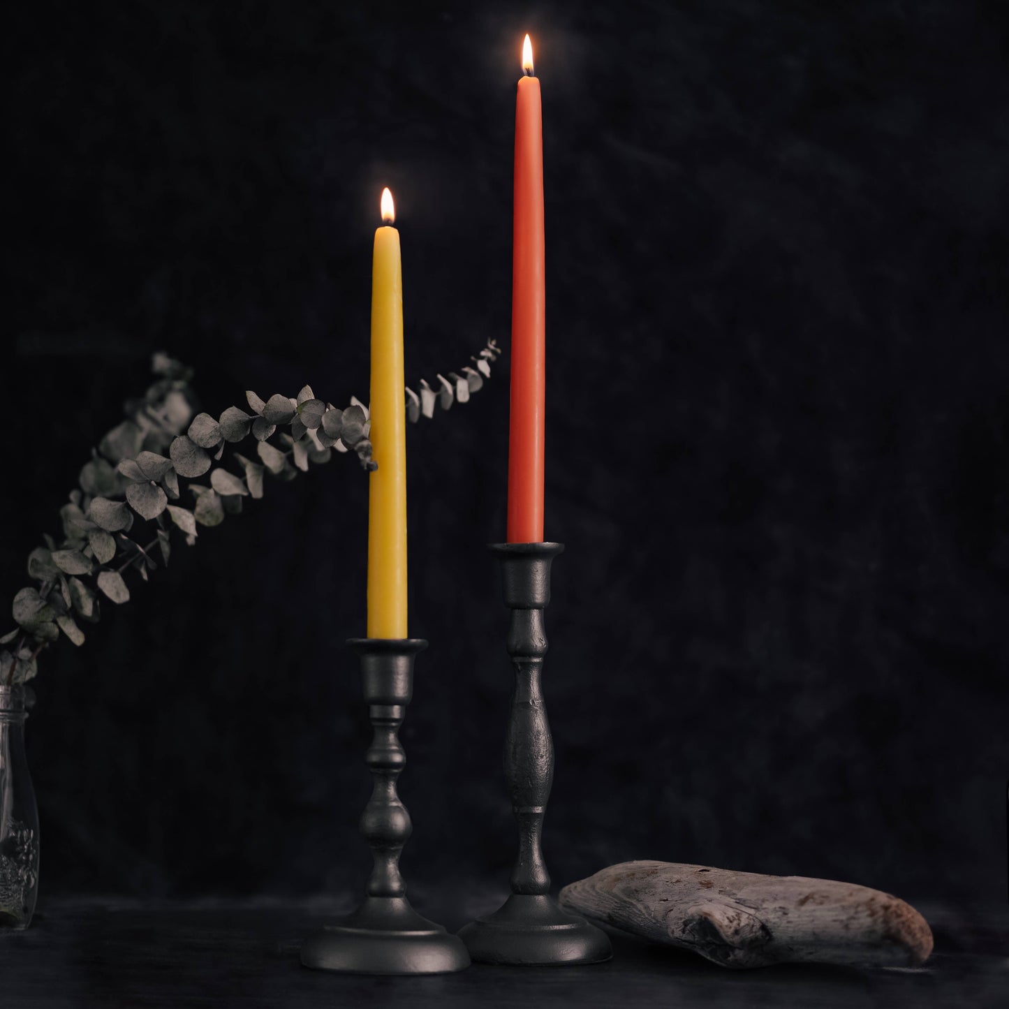 Bluecorn Candles - Beeswax Taper Candles  Dripless & Handmade: Apricot / 10"