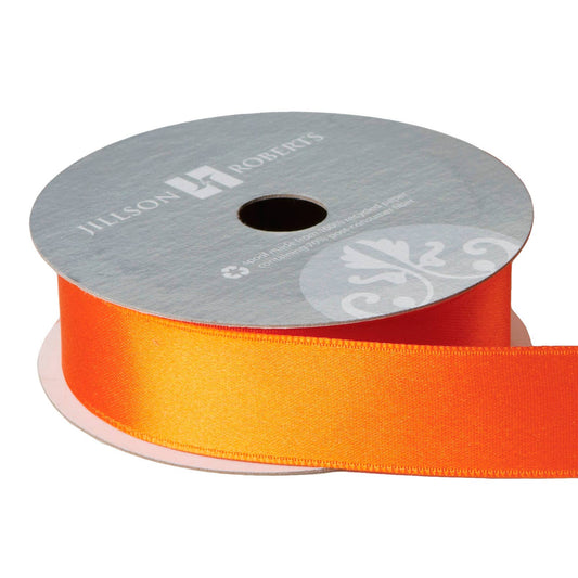 Orange Ribbon - Fancy Satin 1"