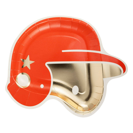 Helmet Paper Plate - Baseball