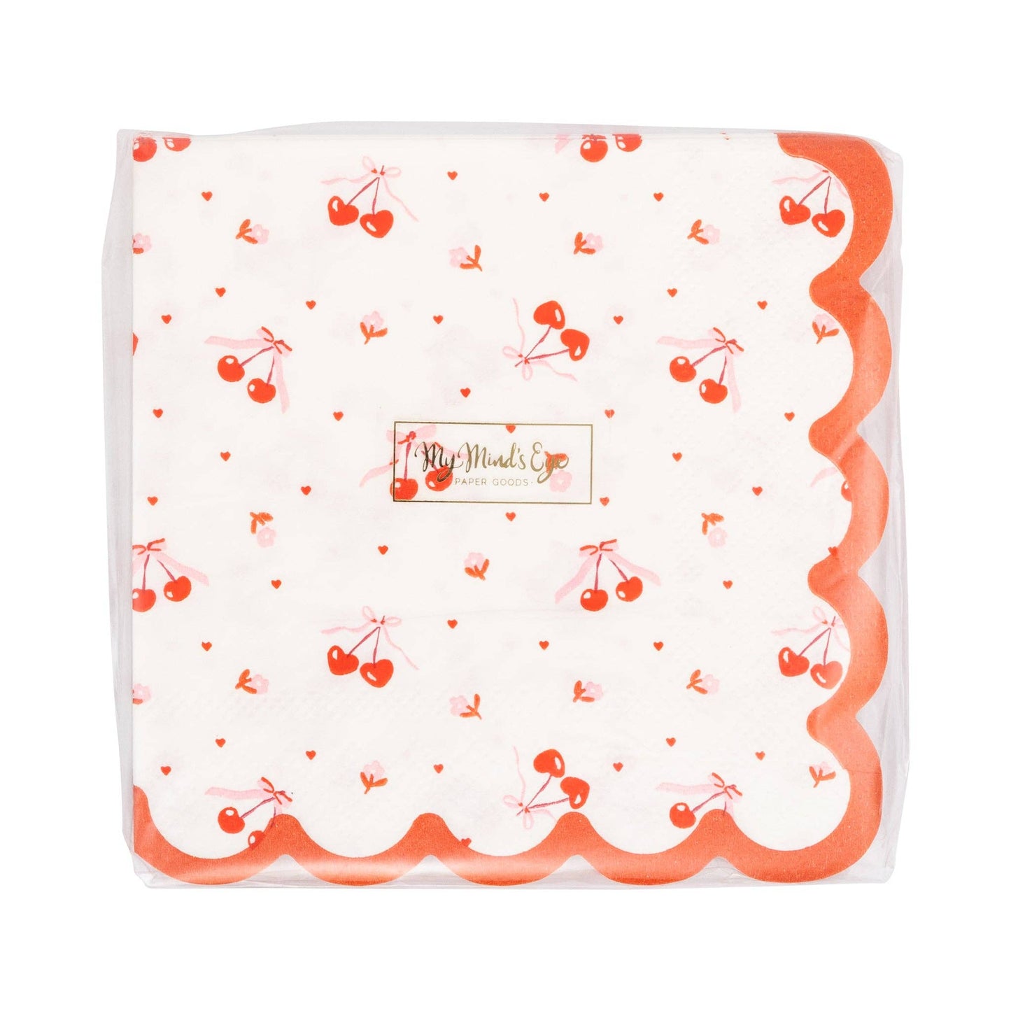 Tossed Cherry Cocktail Napkin