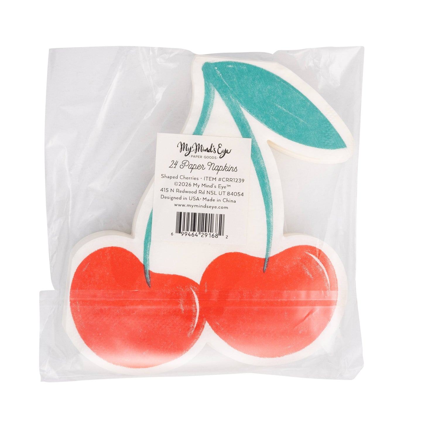 My Mind’s Eye - CRR1239 - Cherries Shaped Napkin