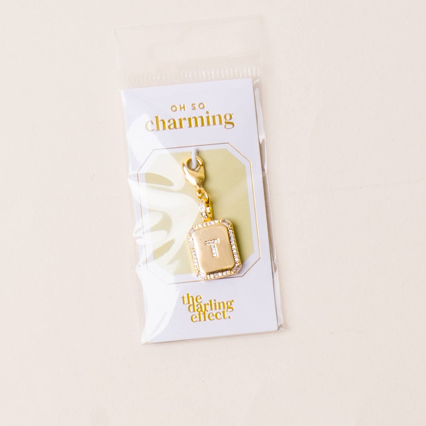 The Darling Effect - Jewelry Charm Initial Letter Gold-T