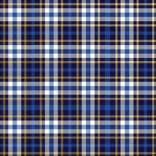 Blue Plaid - Wrap - Rolls: 5' X 30"
