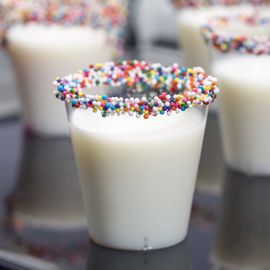 1 oz. Clear Plastic Shot Glasses - 50 pcs