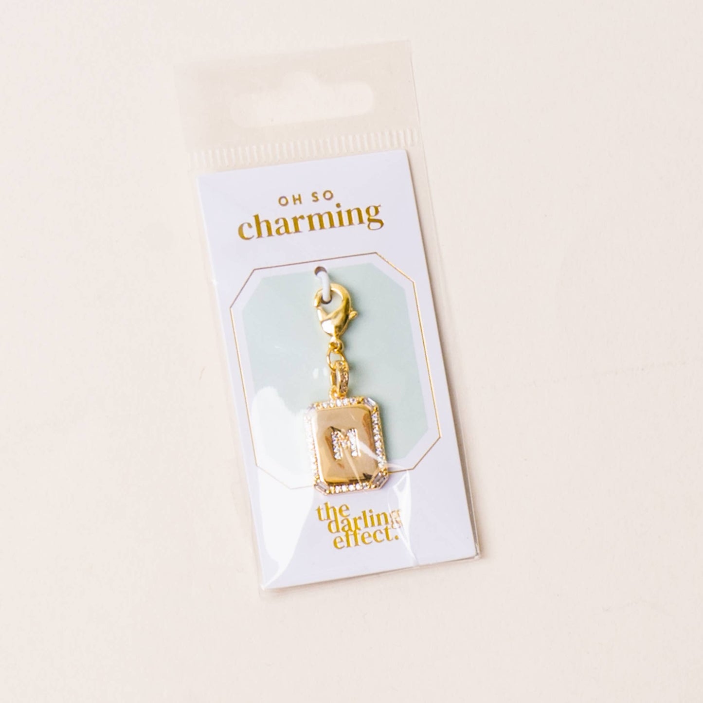 The Darling Effect - Jewelry Charm Initial Letter Gold-M