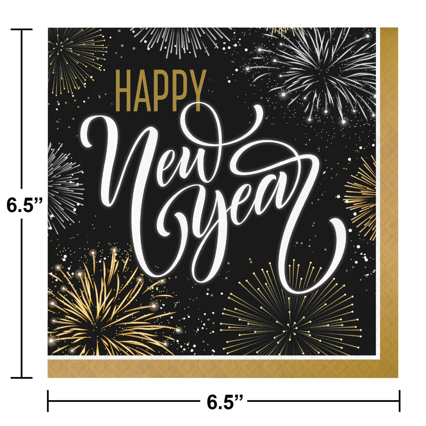 Elegant New Year Napkins, 16/Pkg