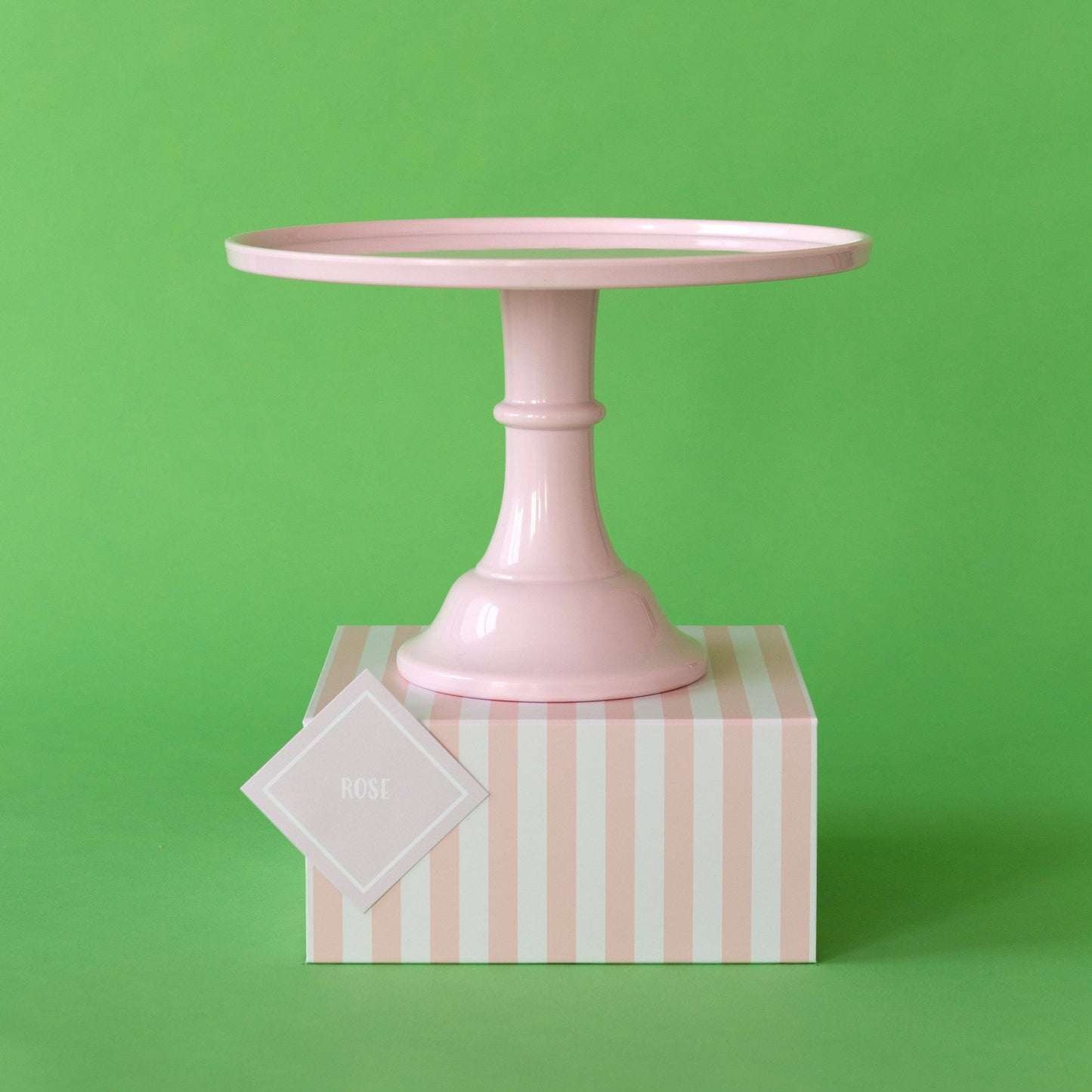 LARGE PETAL PINK PEDESTAL MELAMINE CAKE STAND