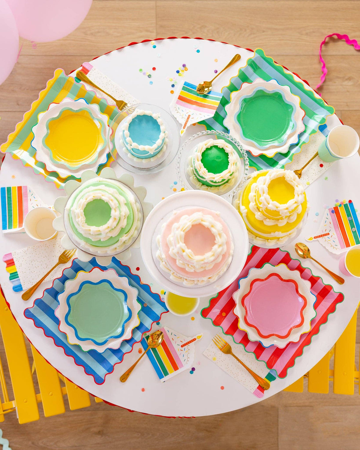 Cake Shaped Dinner Napkin