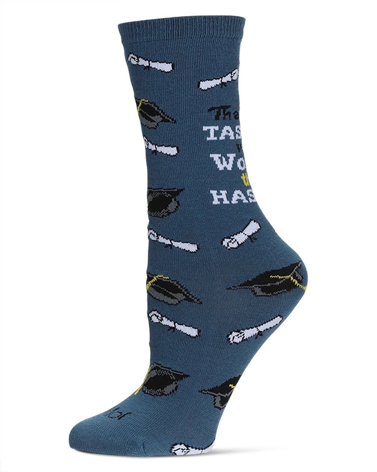 Women's The Tassel Was Worth The Hassle Greeting Card Socks: OS / Blue Nights