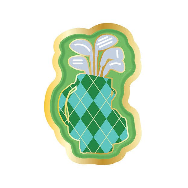 Golf Bag Die Cut Salad Plates/8pk