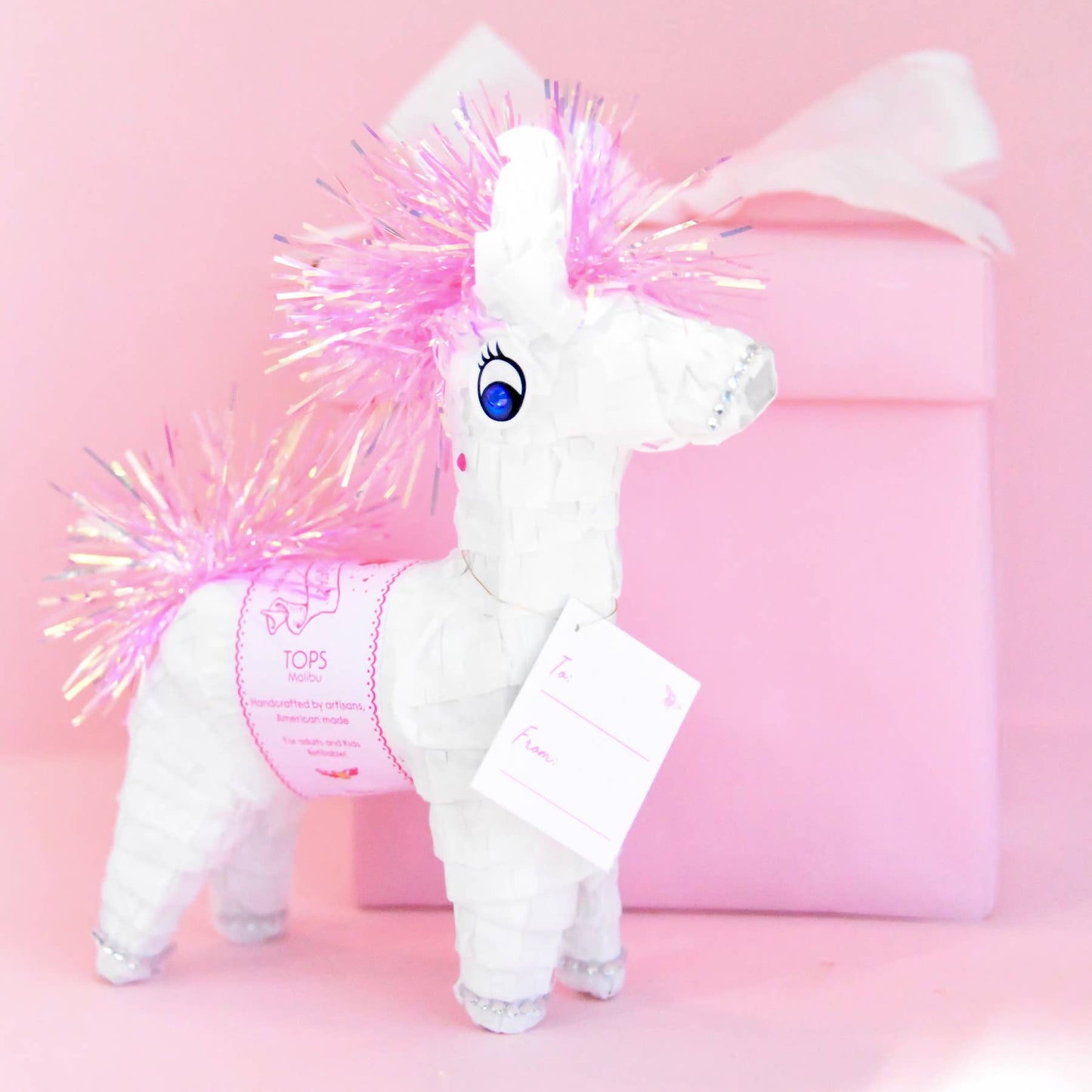 Refillable 8" Tabletop Piñata - Bon Bon Pony