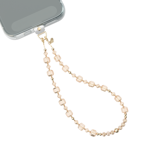 VELVET CAVIAR - Phone Charm Wristlet - Nude Cube