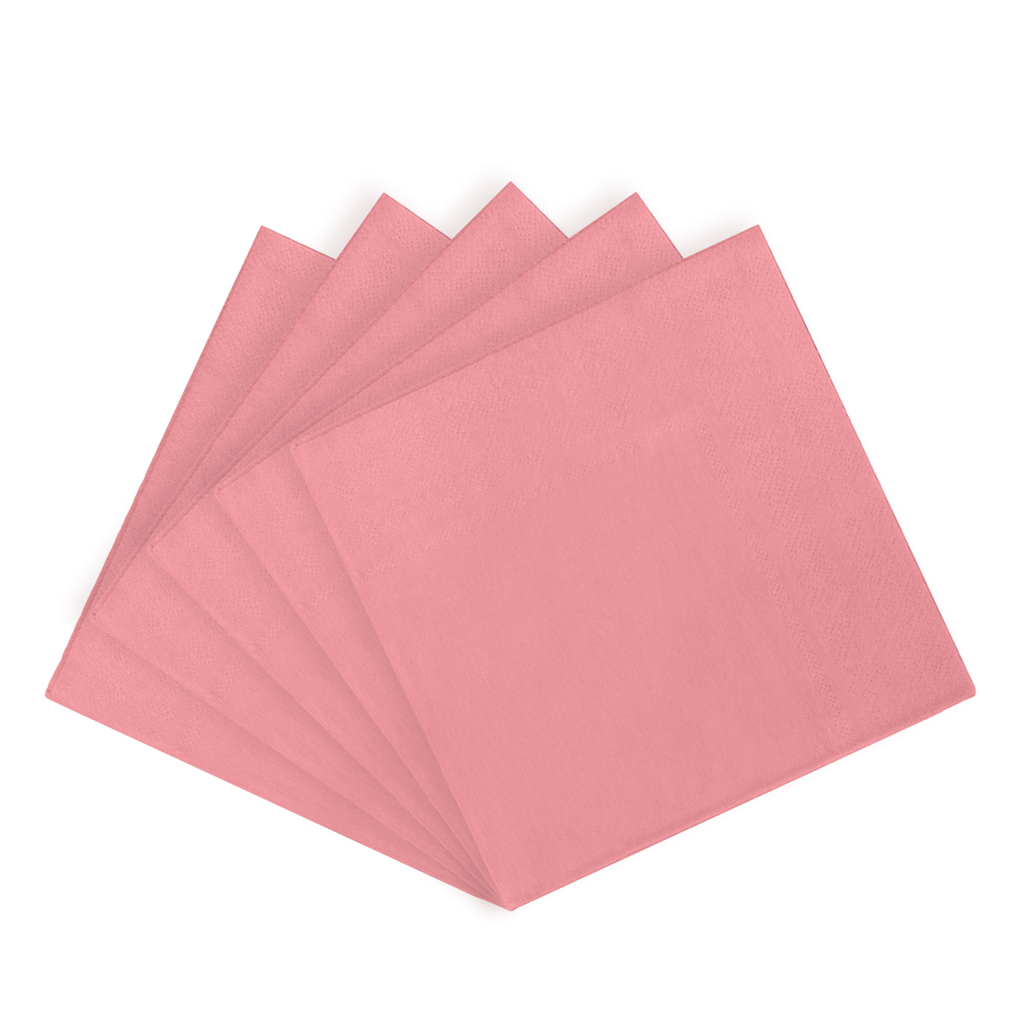 Pink Paper Beverage Napkins - 50 Ct.: Pink / 9.75 in. x 9.75 in. 1