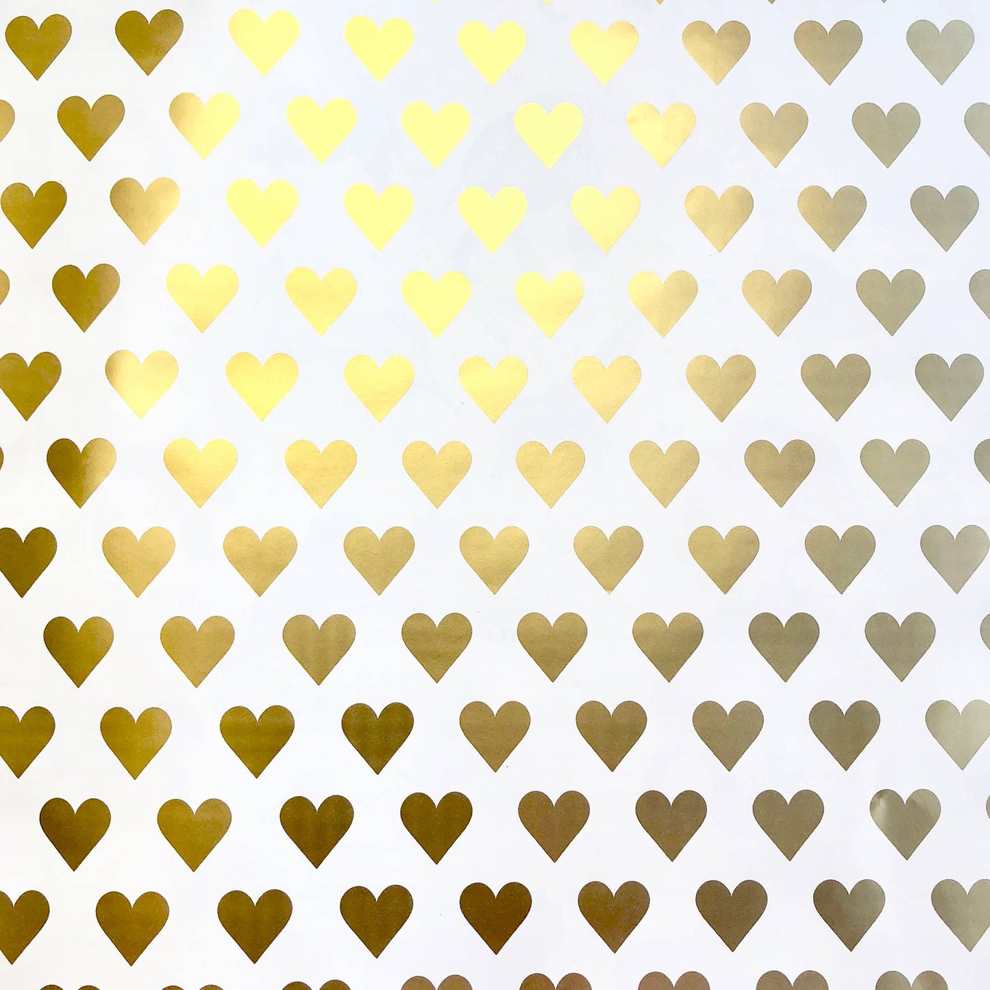 Golden Hearts Gift Wrap - Roll