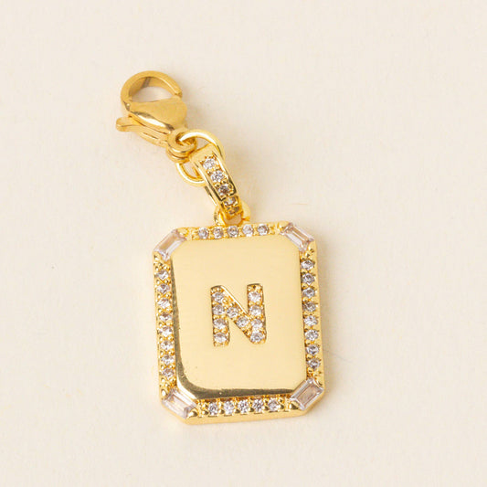 The Darling Effect - Jewelry Charm Initial Letter Gold-N