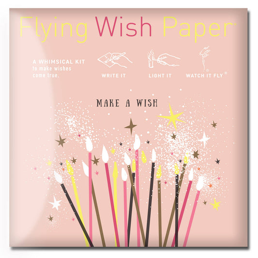 FLYING WISH PAPER ® - MAKE A WISH BIRTHDAY / Wish-Making Kit / 15 WISHING PAPERS™