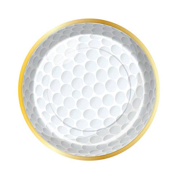 Golf Ball Die Cut Dinner Plates/8pk