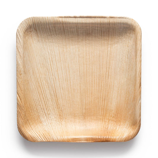 6" Square Palm Leaf Eco Friendly Salad/ dessert plates